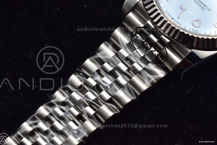on Marker SA DateJust Dial 126334 Arabic Blue Steel Ice 1:1 Classic DIWF 640 Jubilee 904L 41 Edition Best Bracelet 0826
